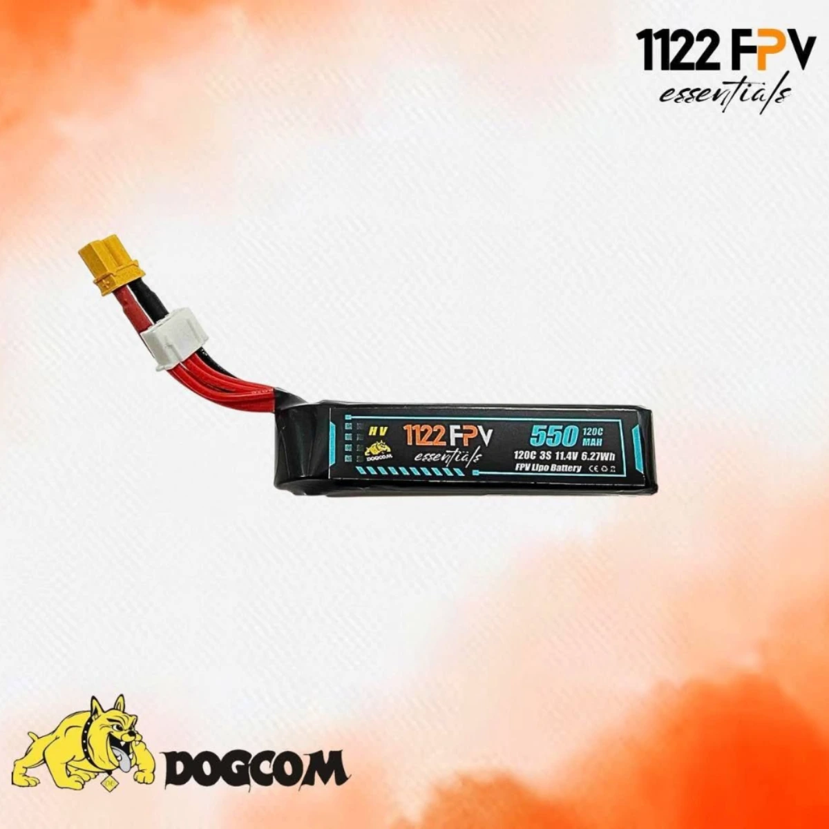 DOGCOM 550mah120c 3s 11.4 LiHV  battery