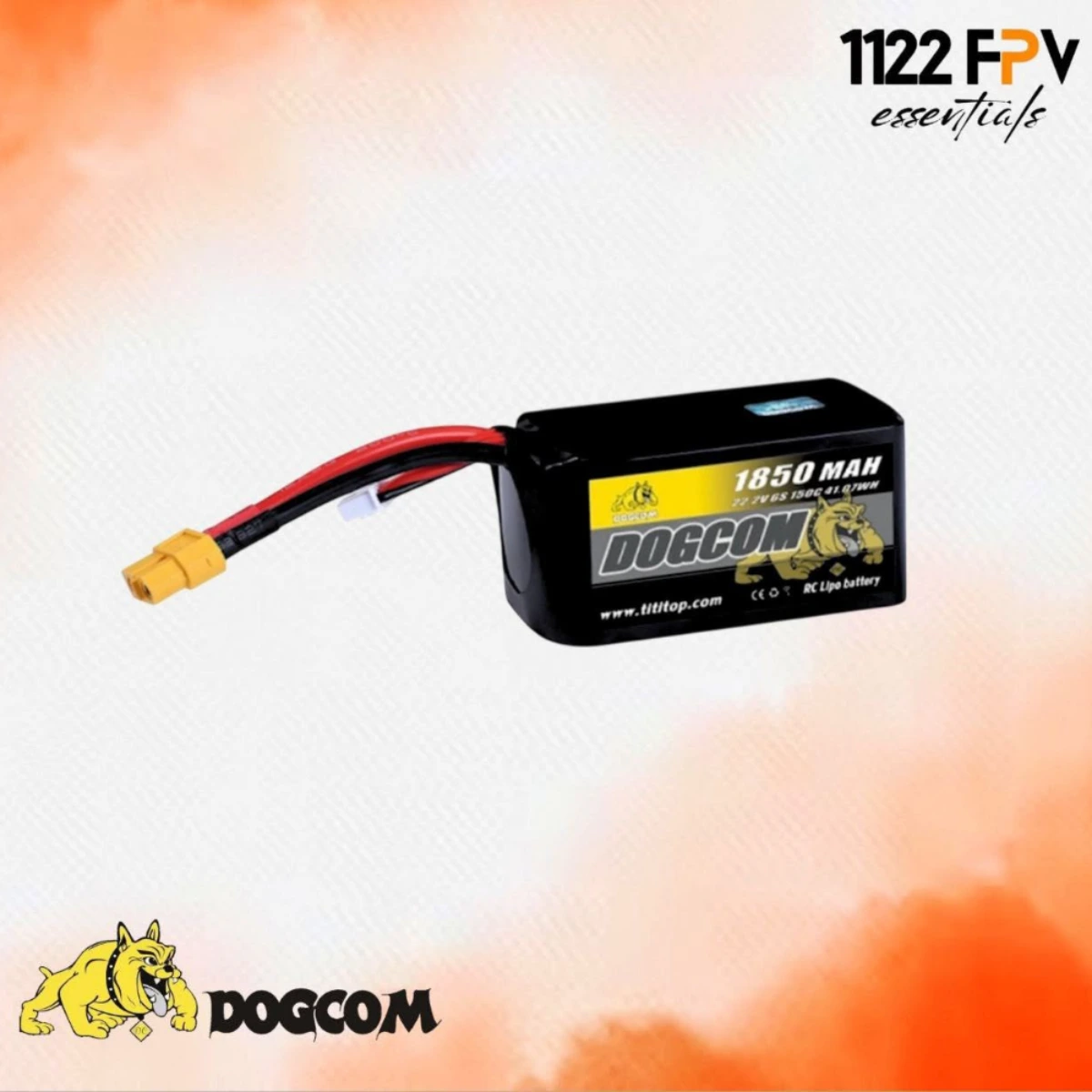 Dogcom 1850mah 150c 6s LiPo  battery
