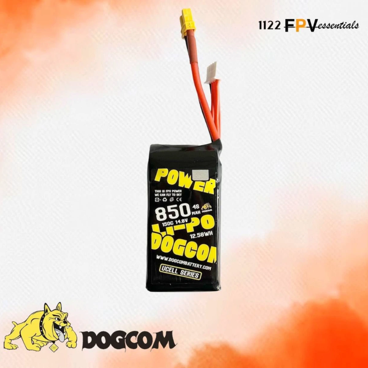 DOGCOM 850mah 150C 4S 14.8v UCELL Lipo battery