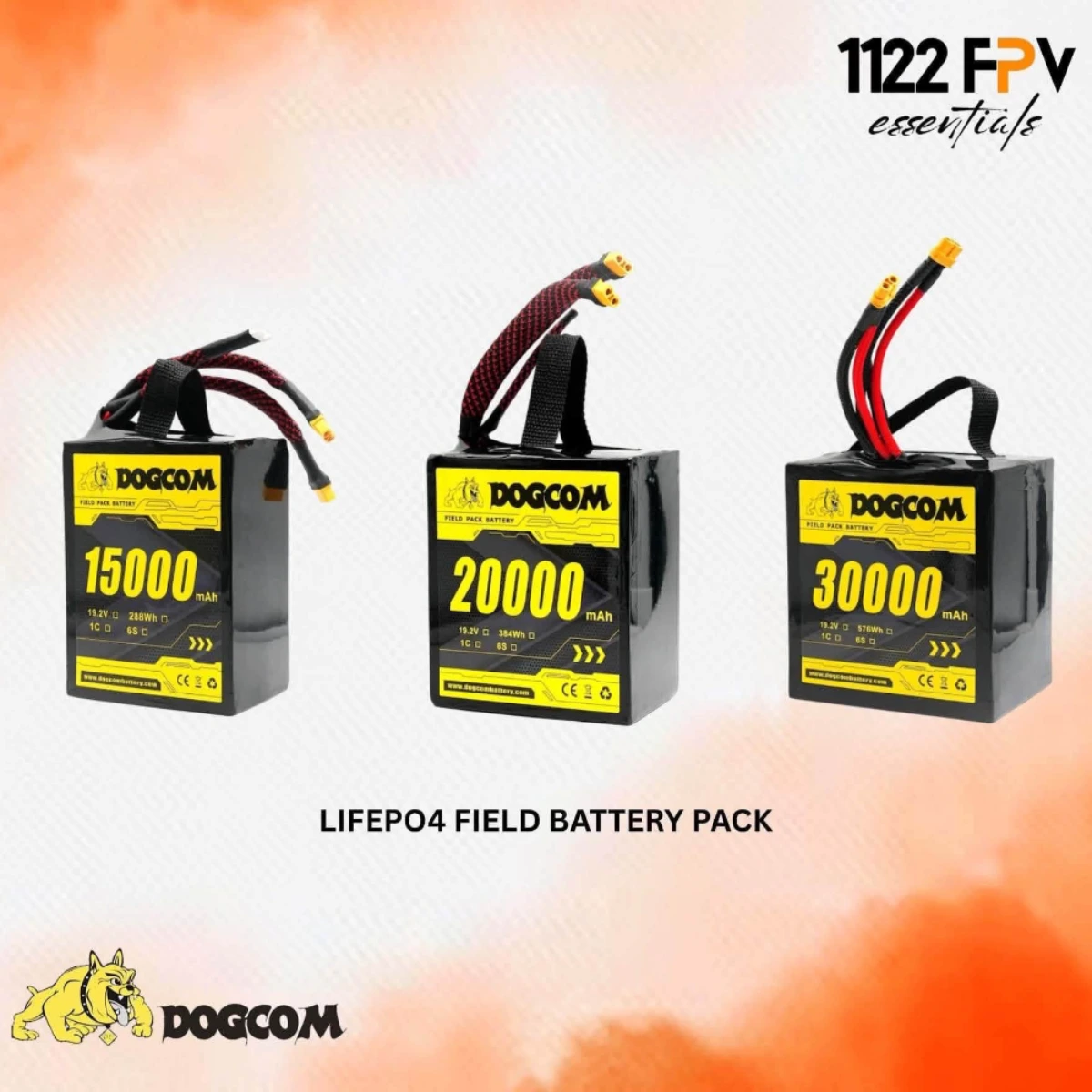 DOCOM LifePo4 Field Battery Charger Pack XT60 19.2V 1C