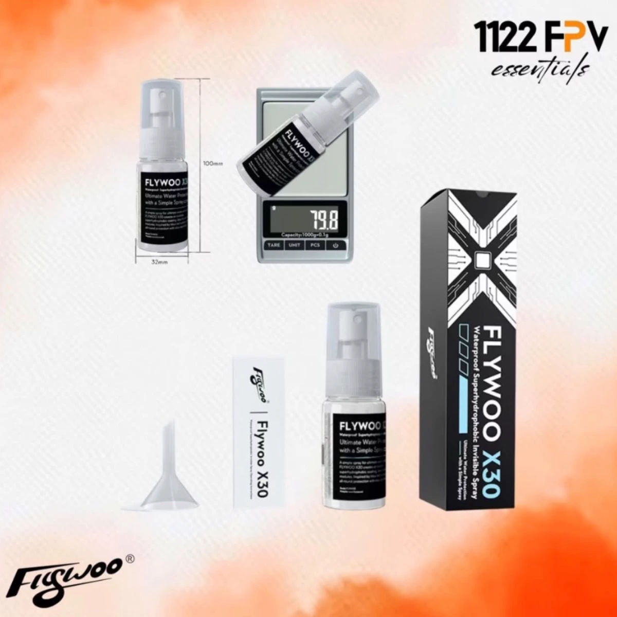 Flywoo X30 PCBA Waterproof Superhydrophobic Invisible Spray