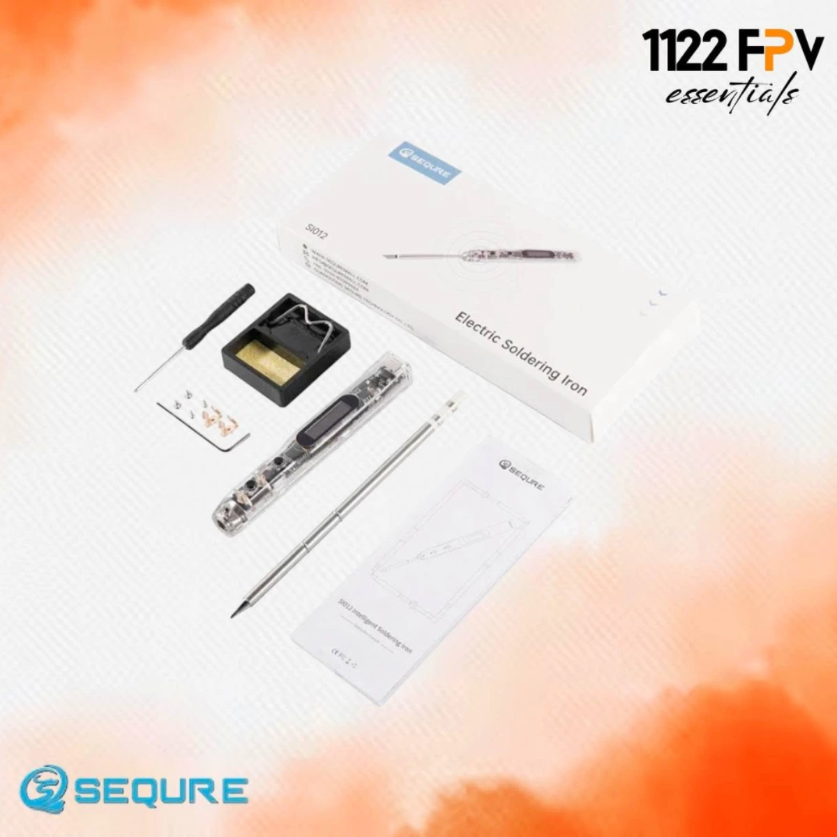SEQURE SI012 Intelligent OLED Electric Soldering Iron Sensitivity Adjustable Built-in Buzzer T12 Tip