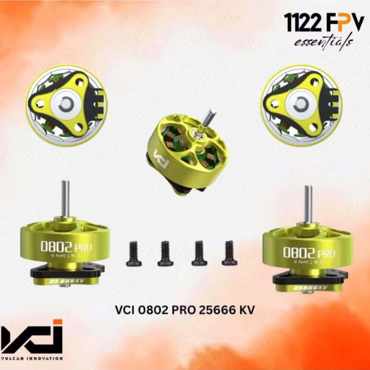 VCI Pro 0802 MOTOR - 25666KV Tinywhoop Racing motors